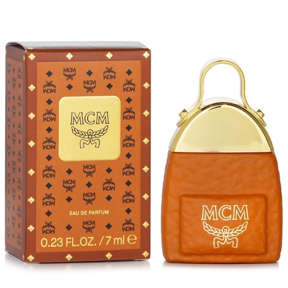 MCM Other - MCM Gold and Brown Eau de Parfum unisex mcm cognac monogram mini charm purse